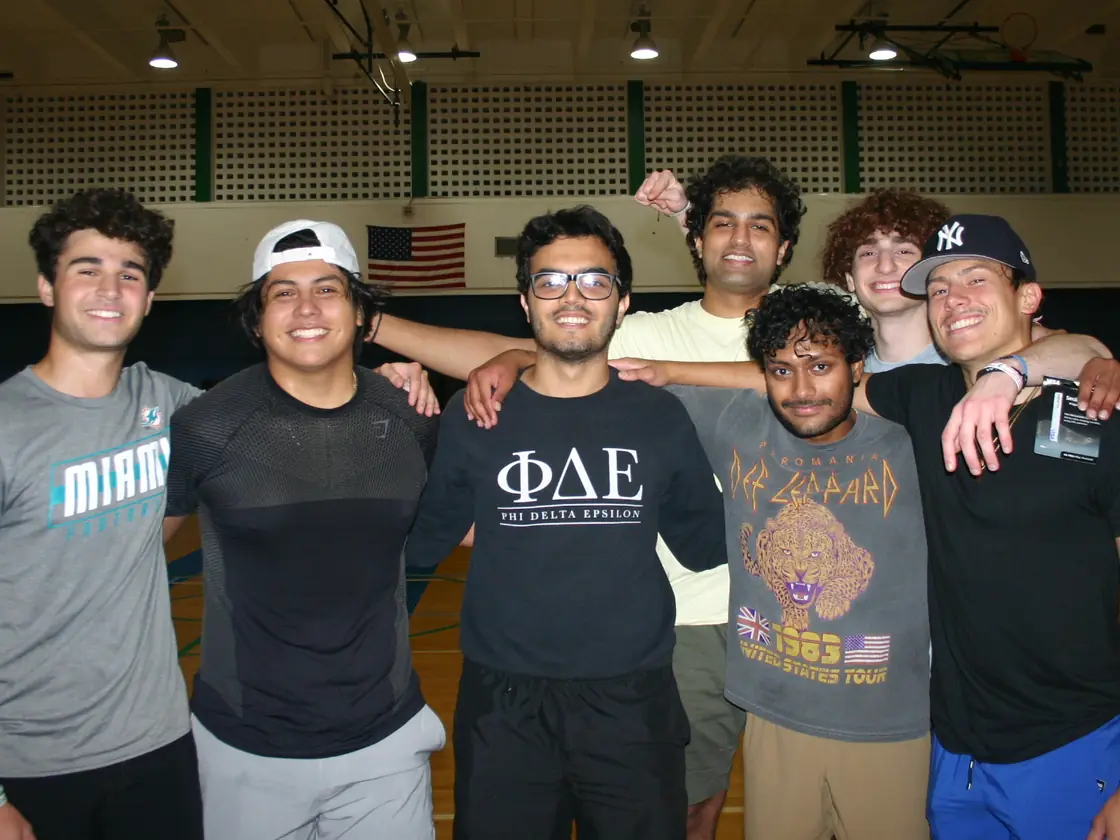 With the winning team at PhiDE Dodge-Off, the dodgeball tournament I hosted for Phi Delta Epsilon